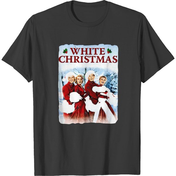 Vintage White Christmas Movie 1954 T Shirts, Christmas Musical Movie T Shirts-image