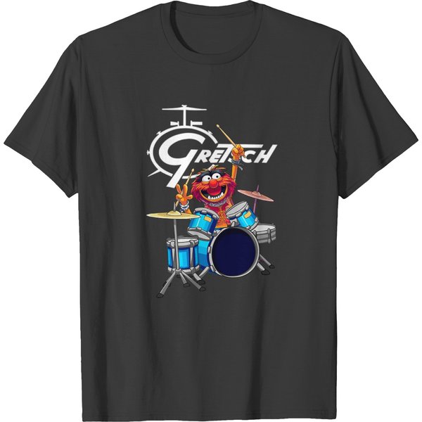 The Muppet Show Animal Playing Gretsch Drums T-Shirts-image