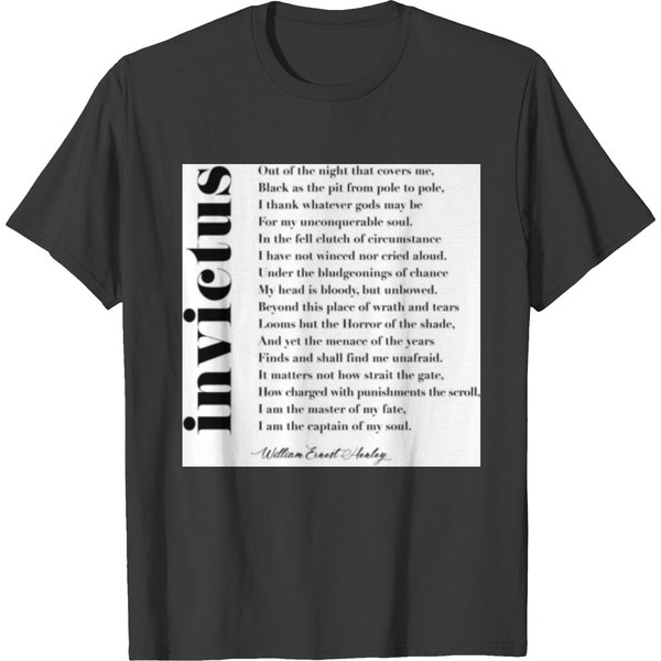 Invictus By William Ernest Henley T-Shirts-image