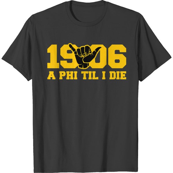 Nphc Alpha African 1906 A Phi Hand Sign Educated T T-Shirts-image