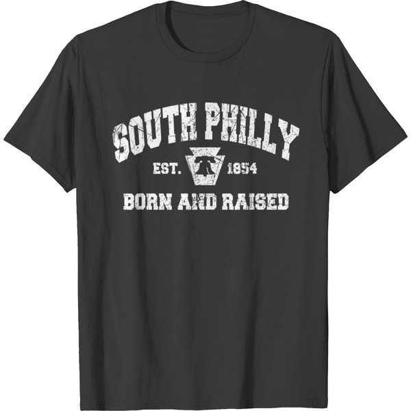 Vintage South Philly Born And Raised Est 1854 Philadelphia T T-Shirts-image