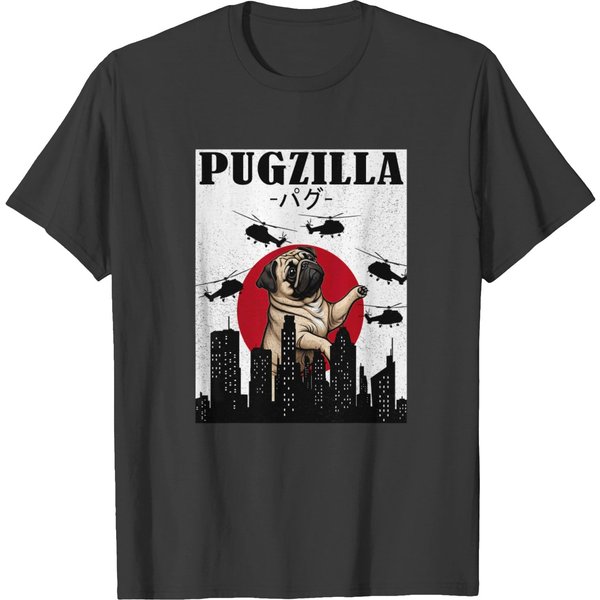 Pug Funny Pug Owner Pugzilla Dog Lover Funny T T-shirts