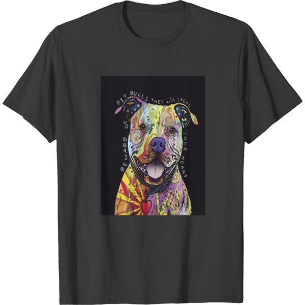 Colourful Pit Bulls Pitbull Lover T-Shirts-image