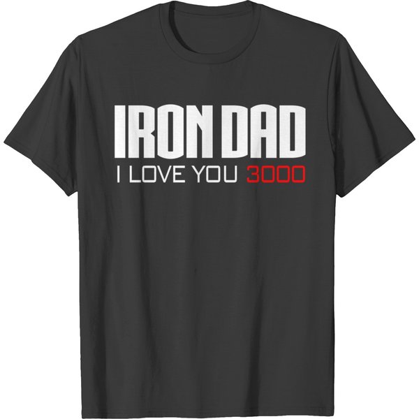 Iron Dad I Love You 3000 Superhero T-Shirts-image