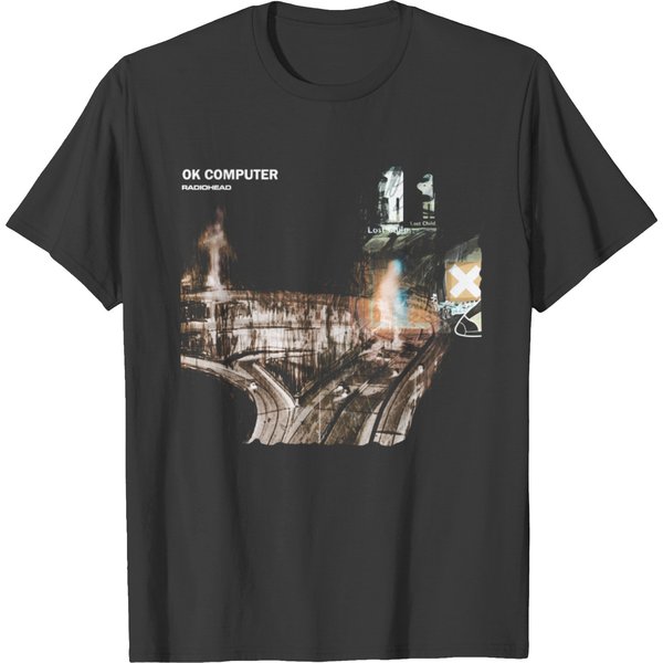 Radiohead Ok Computer T Shirts 1997 Nigel Godrich, Colin Greenwood, Thom Yorke-image