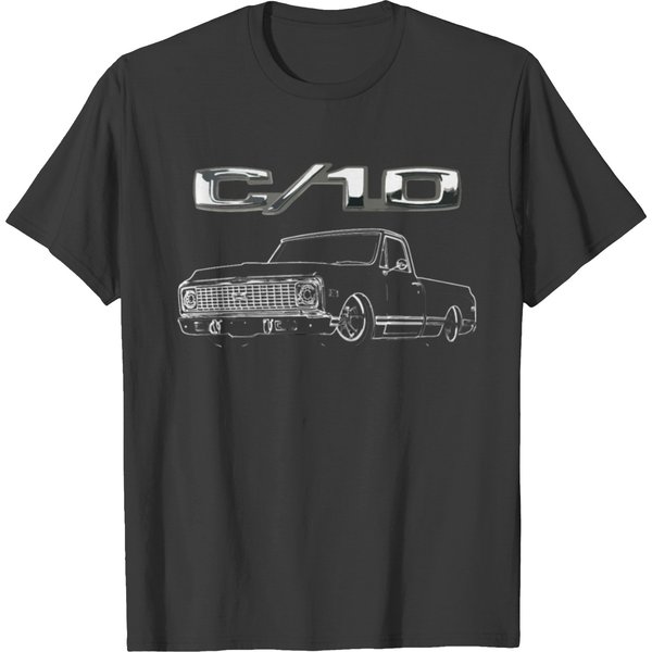 1972 C10 Short Bed Pickup Lowrider Truck Giftpremium T-Shirts-image