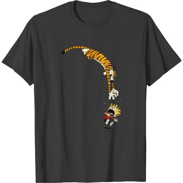 Calvin Doing Hobbes T T-Shirts-image
