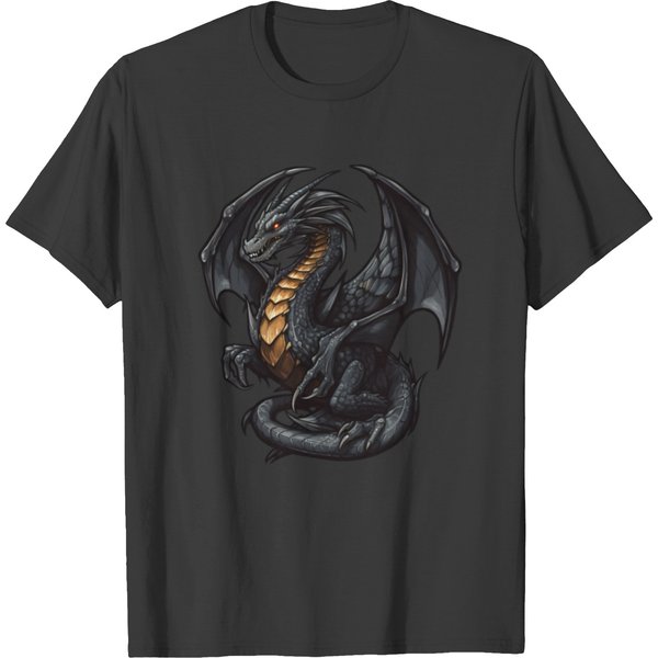 Fourth Wing Black Dragon T-Shirts-image