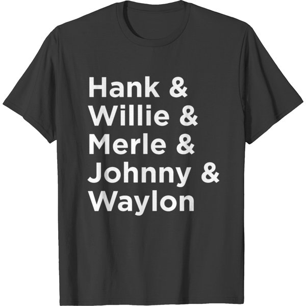 Hank, Willie, Merle, Johnny, Waylon Graphic T-Shirt-image