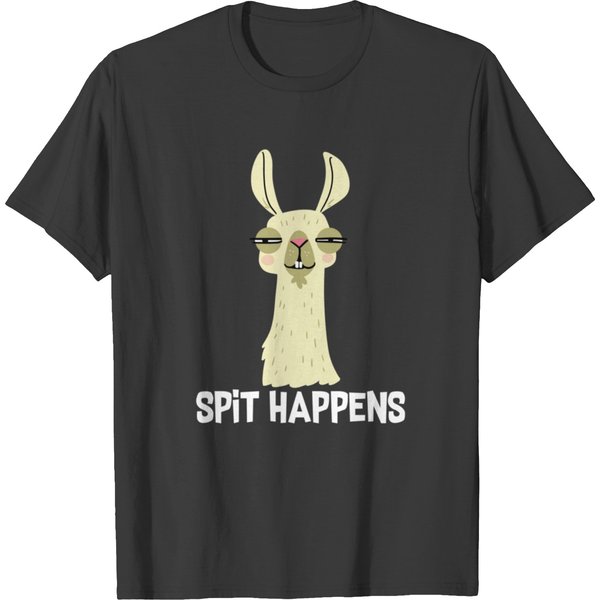 Llama Spit Happens T-Shirts-image
