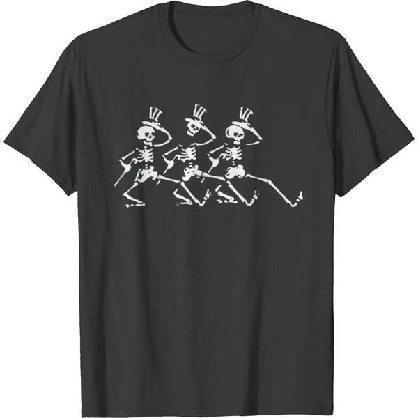 Dancing Skeletons New Urn Screen Printed Grateful Jerry Garcia Shrooms Co Shakedown Street T-shirts