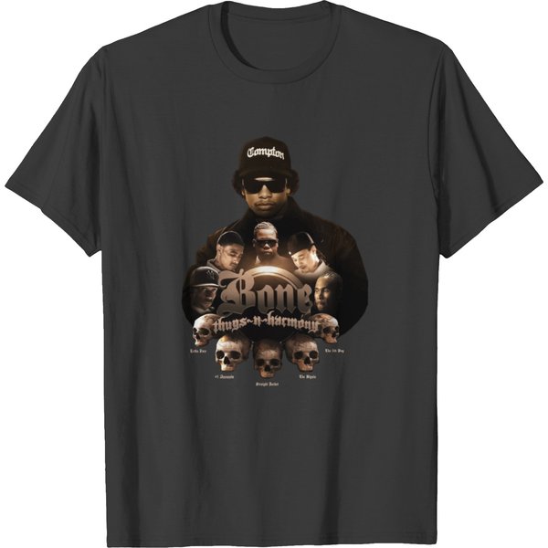 Buy Bone Thugs N Harmony Light Up Men's Basic Short Sleeve Black T-Shirts-image