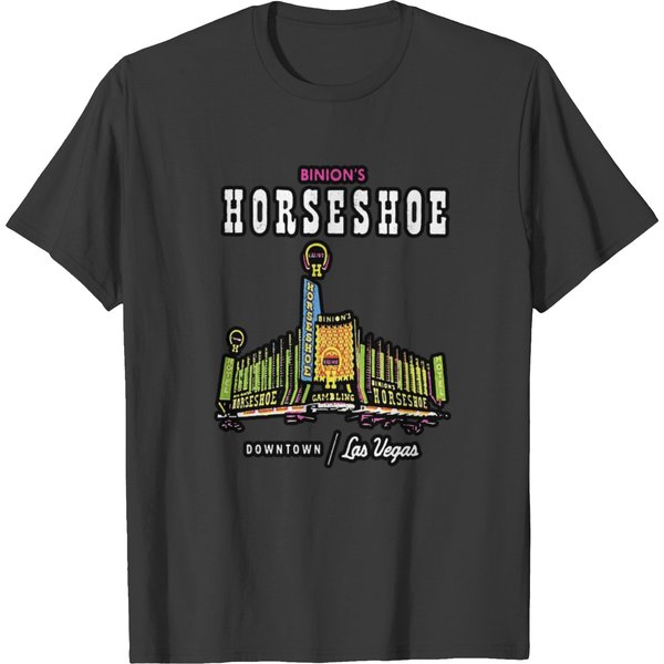 The Horseshoe Casino Vintage Binions Las Vegas Hotel T-Shirts-image