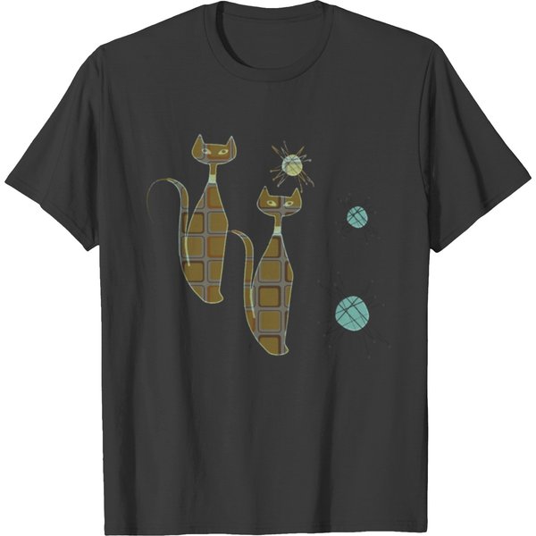 Mcm Patterned Atomic Cat T-Shirts-image