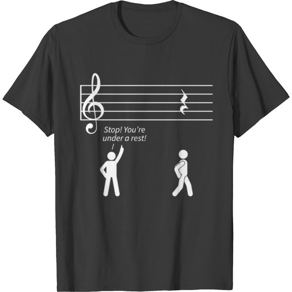 Stop Under A Rest Music T-Shirts-image