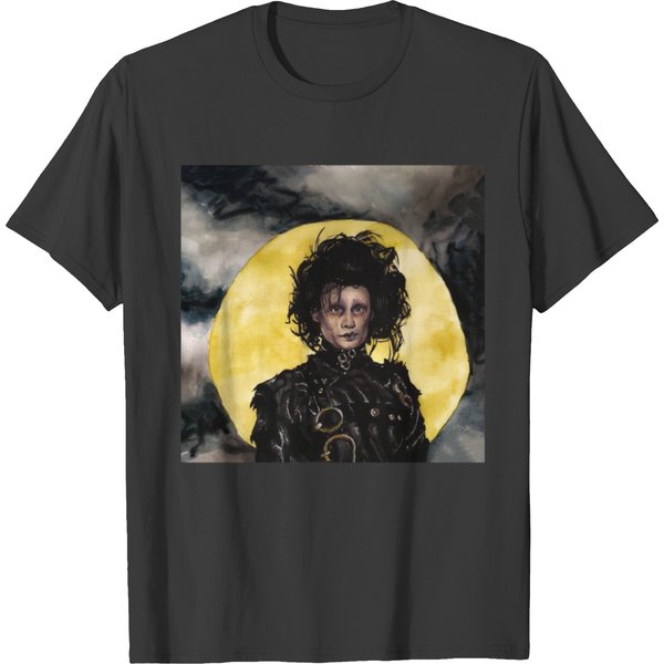 Edward Scissorhands Moon Painting T-Shirts-image