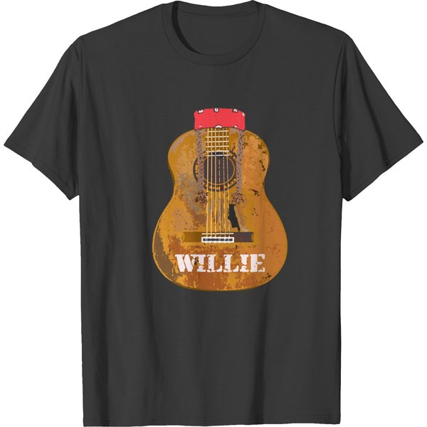 Willie Nelson_Amp_39_S Guitar Willie Nelson_Amp_39_S Guitar T-Shirts-image