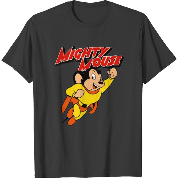 Mighty Mouse With Logo T-Shirts-image