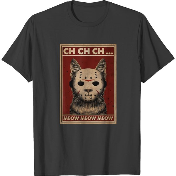 Ch Ch Ch Meow Meow Meow Funny T-Shirt-image