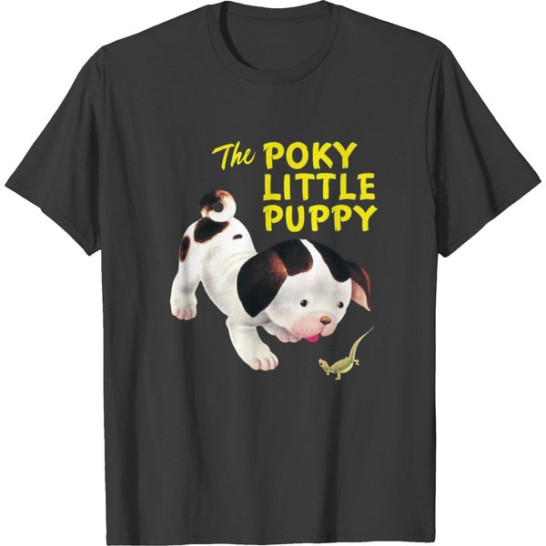 Poky Little Puppy Little Golden Book Illustration T-shirts