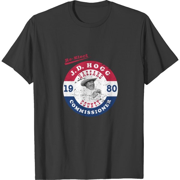 Distressed Re-Elect Boss Hog In 1980 T-Shirts-image