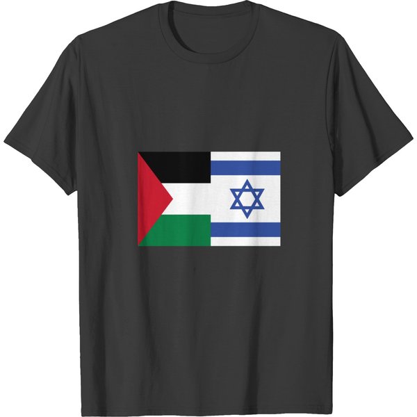 Israel Flag Palestine Flag Peace Flags Justice Coexist Love Support T-Shirts-image