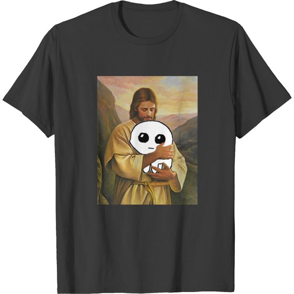 Jesus Holding Autism Creature Tbh Creature T-Shirts-image