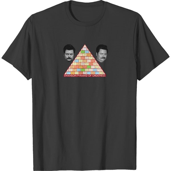 Ron Swanson's Pyramid Of Greatness T-Shirts-image