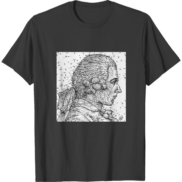 Marquis De Sade Ink Portrait T-Shirts-image