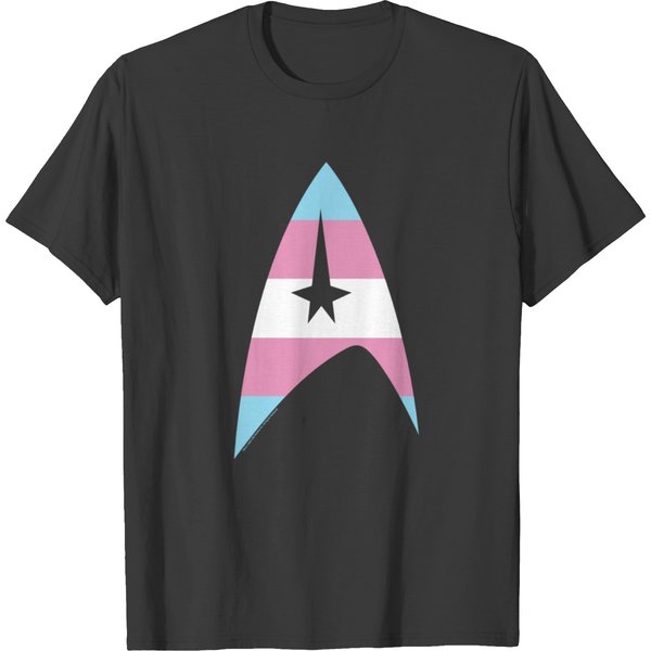 The Original Series Starfleet Transgender Pride Big Badge T-Shirts-image