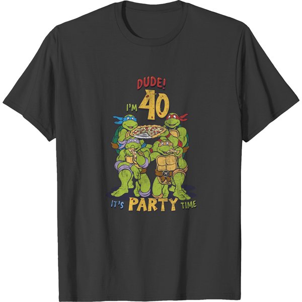 Teenage Mutant Ninja Turtles 40Th Birthday Pizza Party T-Shirts-image