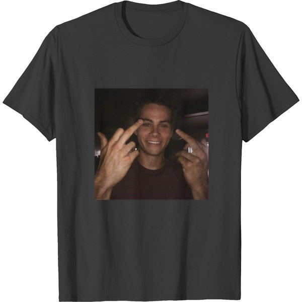 Dylan O'brien Middle Teen Sticker T-Shirts-image