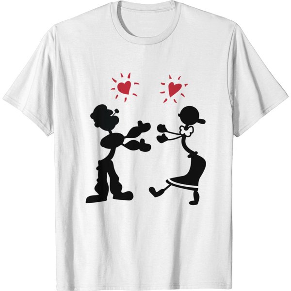 Iconic Rachel Green Shirts - Popeye And Olive Oyl T-Shirts-image