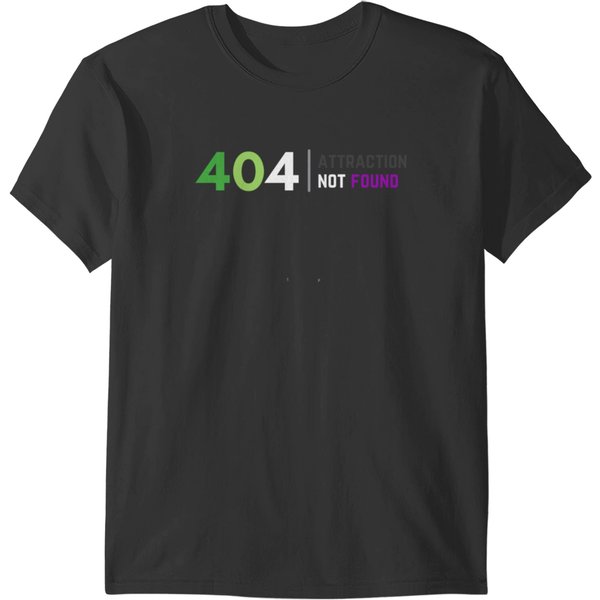 404 Aro Ace Attraction Not Found. Aroace T-Shirts-image