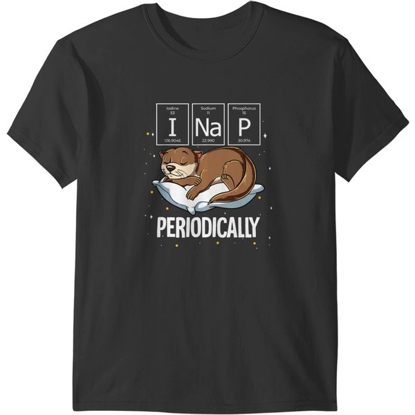 Otters Sleeping Otter I Nap Periodically T-Shirts-image
