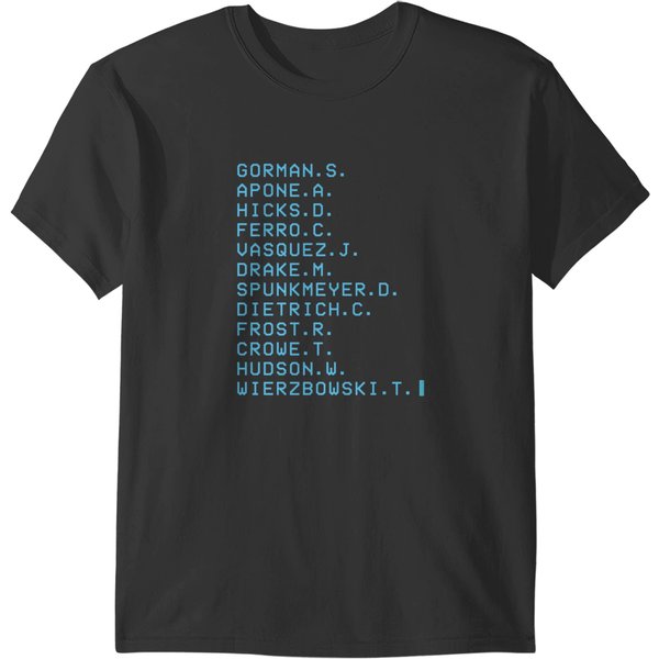 Aliens Movie - Colonial Marines Death Order T-Shirts-image