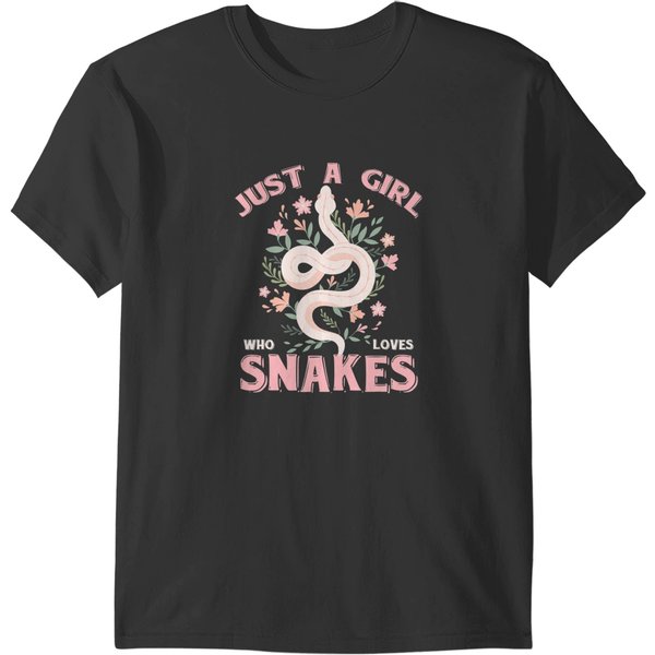 Snake Lover Just A Girl Who Loves Snakes T-Shirts-image