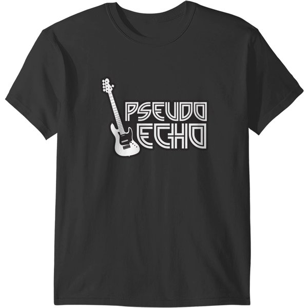Pseudo Echo Guitar - Black And White T-Shirts-image