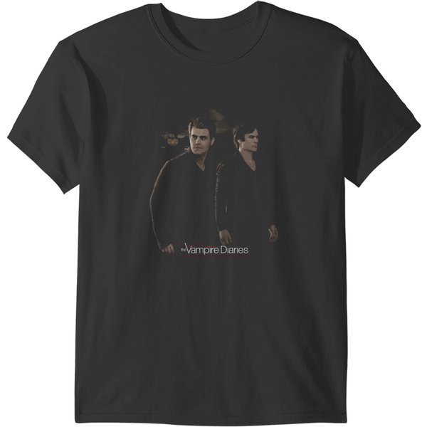 Vampire Diaries Brothers S S Wotee Black T-Shirts-image