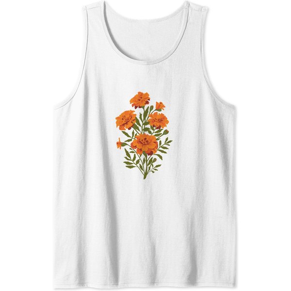 Marigold Flowers Marigold Flowers Tank Tops-image
