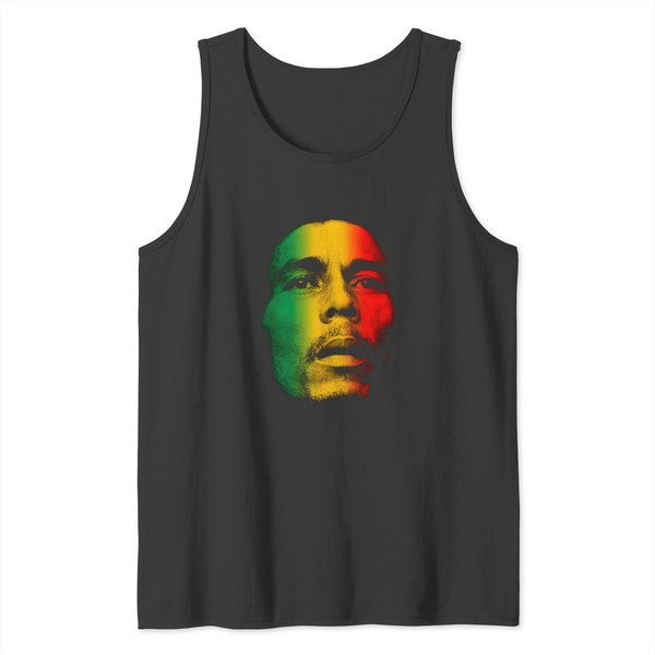 Bob Marley And The Wailers Face Reggae Rock Tank Tops Tank Tops Mens Unisex-image