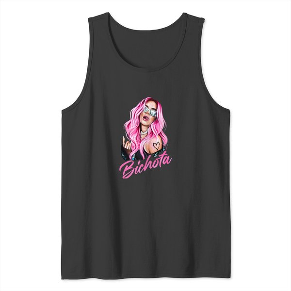 Bichota Tank Tops, Bichota Female Boss Karol G Reggaeton Music Tank Tops-image