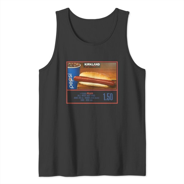 Costco Kirkland Hot Dog Tank Tops || Costco Hot Dog Soda Tank Tops-image