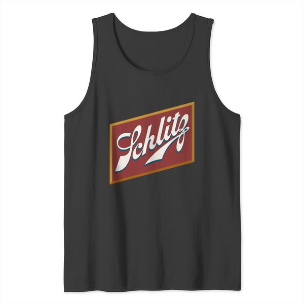 Schlitz Beer Logo Clean Tank Tops-image