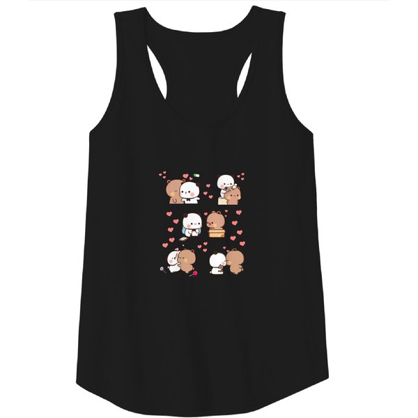 Bear And Panda Bubu Dudu Balloon Tank Tops-image