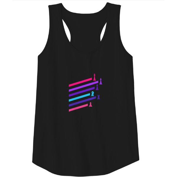 Cyberpunk Chess Pieces Tank Top-image