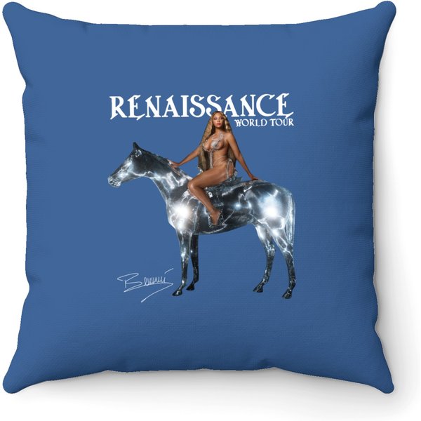 Beyonce Renaissance Tour 2023 Throw Pillows, Beyonce Tour2023 Two Sided Throw Pillows-image