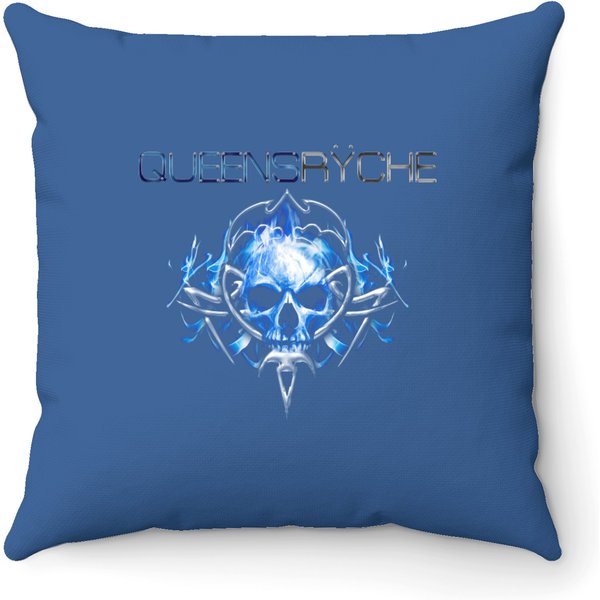 Queensryche 2023 Us Tour Throw Pillows, Queensryche Tour Throw Pillows-image
