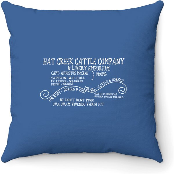 Hat Creek Cattle Company Livery Emporium - Lonesome Dove - Throw Pillows-image