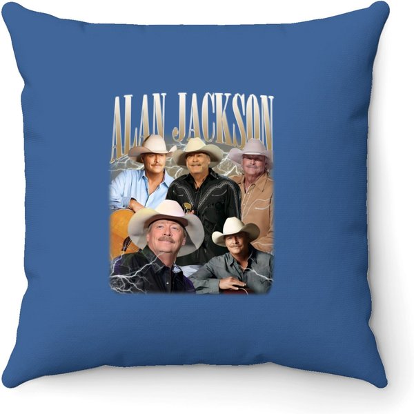 Alan Jackson Vintage 90S Throw Pillows-image